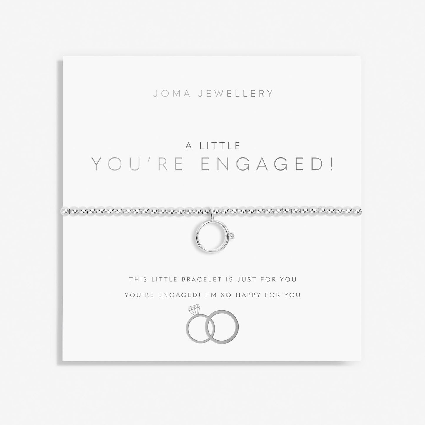A Little You’re Engaged Bracelet In Silver Plating