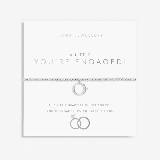 A Little You’re Engaged Bracelet In Silver Plating