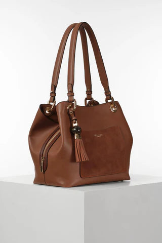 Luella Grey Sienna Conker Hobo Tote Bag