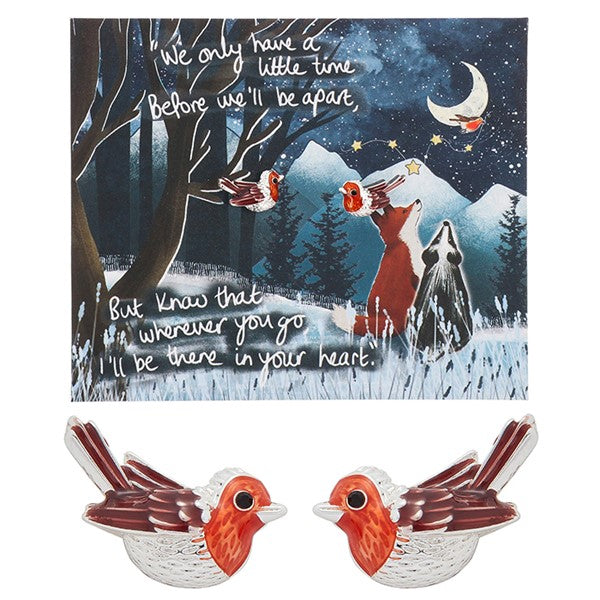 Fox Under The Moon Robin Earrings