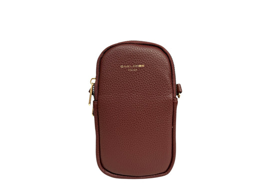 David Jones Crossbody Phone Bag Bordeaux