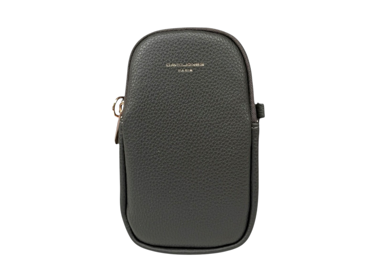 Crossbody Double Zip Phone Bag Storm Grey