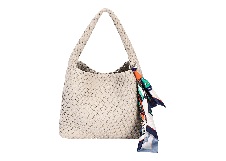 David Jones Woven Shoulder Bag Tan