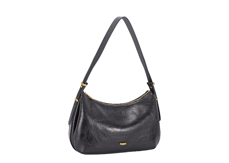 David Jones Triple Gusset Shoulder Bag Black