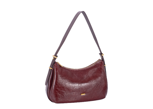 David Jones Triple Gusset Shoulder Bag Bordeaux