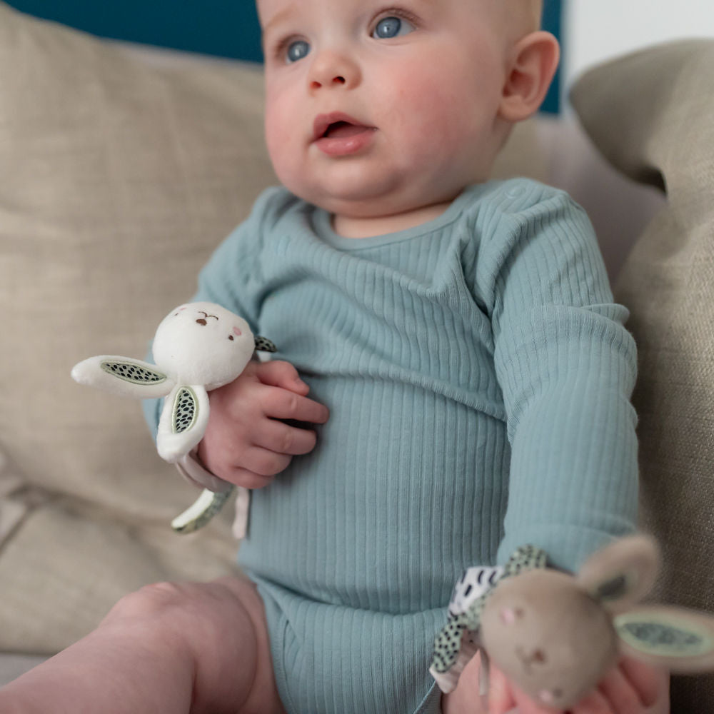 Rabbit Plush Wrist Rattles