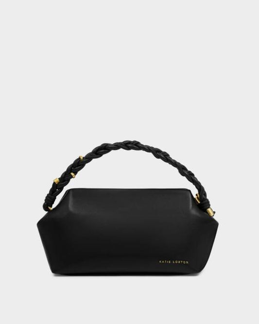 Katie Loxton Arden Braided Top Handle Bag in Black