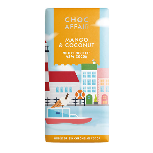 Mango & Coconut Flavoured Milk Chocolate Bar