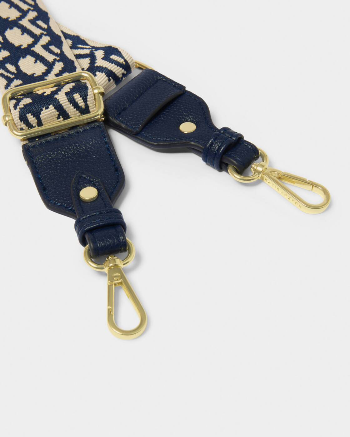 Abstract Canvas Bag Strap in Midnight Blue