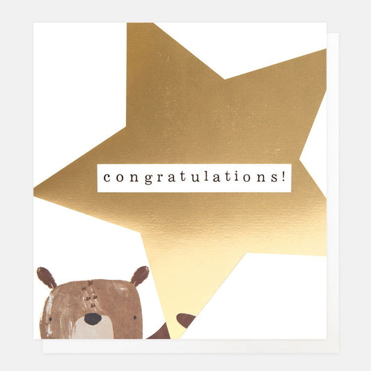 Congratulations Bear Greetings Card