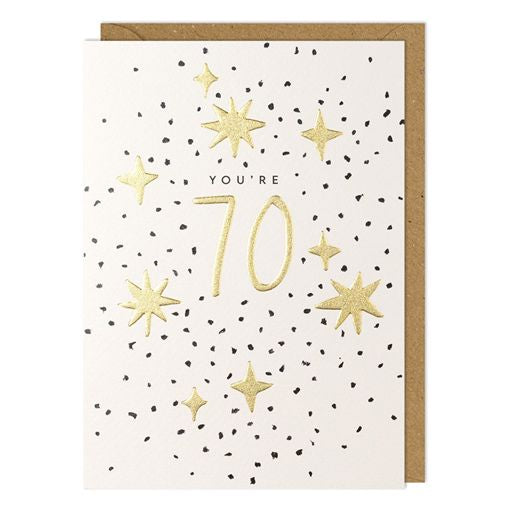 70th Birthday Greetings Card