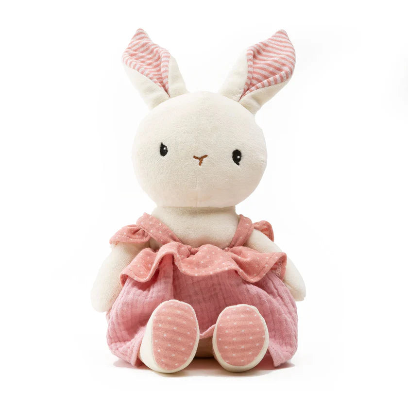 Large Organic Cotton Velour Rabbit Pink