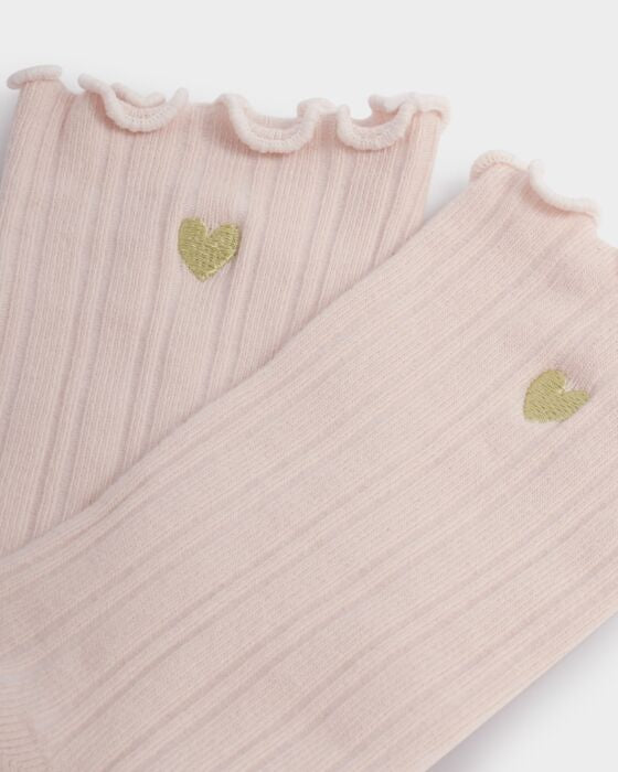 Katie Loxton Gift Boxed Frill Heart Socks Pink