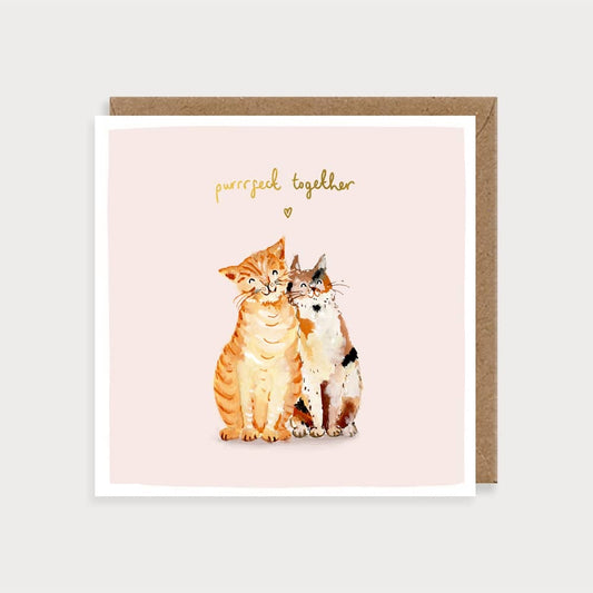 Cats Purrrfect Together Card