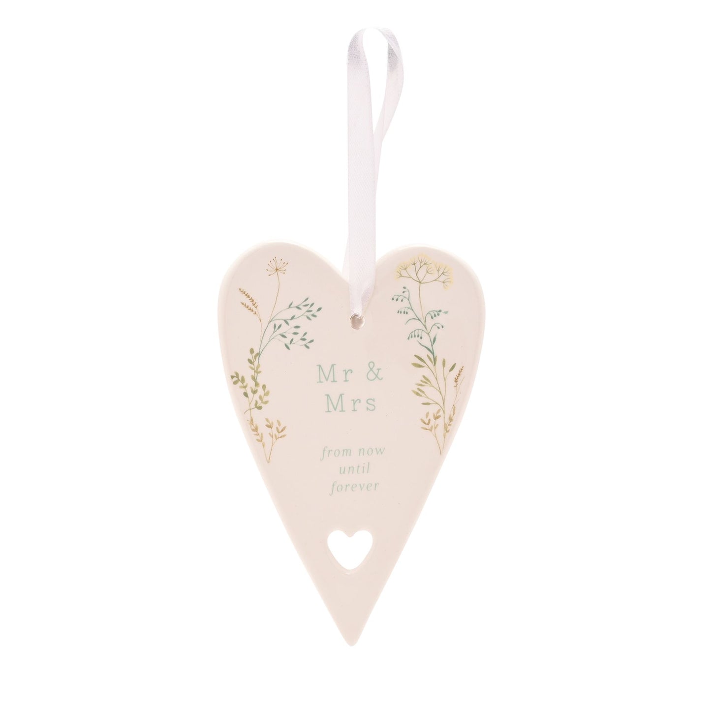 Love Story Mr & Mrs Ceramic Heart
