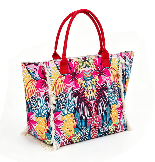 Hibiscus Beach Bag