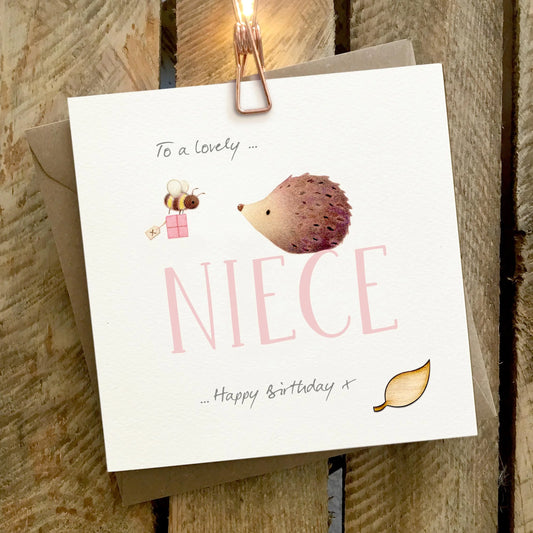 To A Lovely Niece Happy Birthday Greetings Card