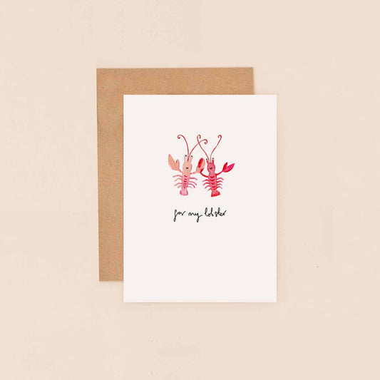 Lobster Mini Greetings Card