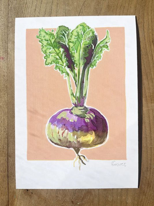 Turnip A5 Art Print