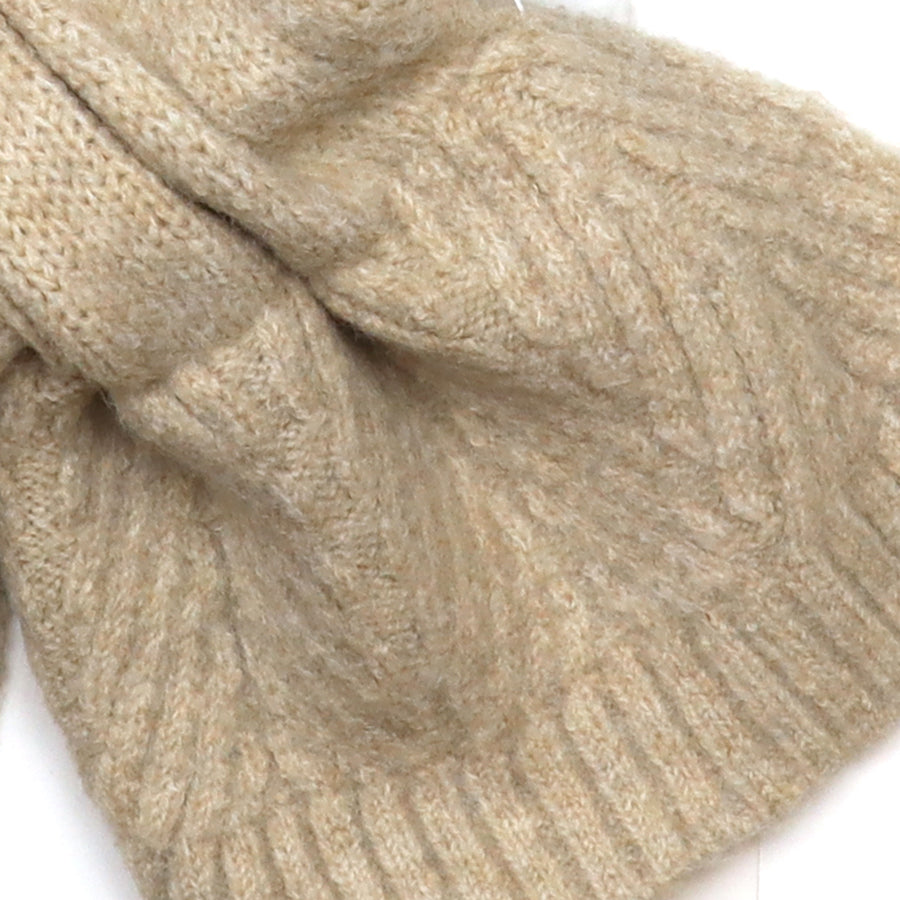 Herringbone Pull Through Scarf Oatmeal