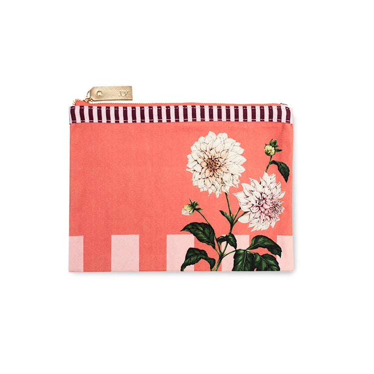 Joy Floral Stripe Set Of 3 Pouches