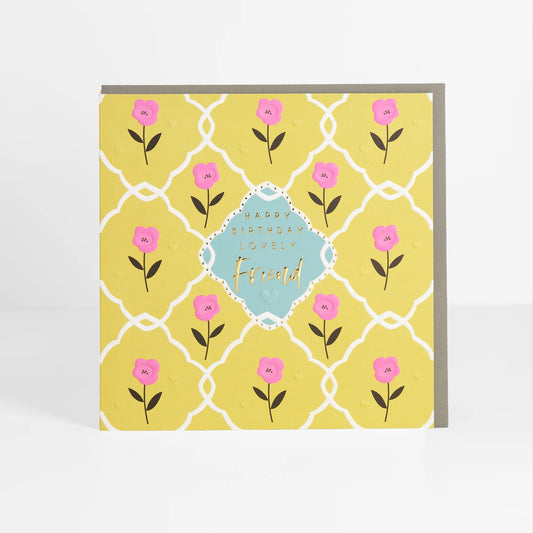 Lovely Friend Birthday Greetings Card