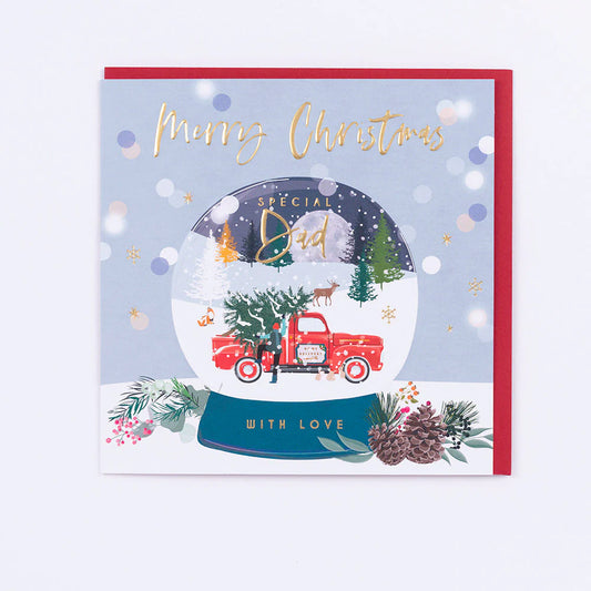Special Dad With Love Christmas Greetings Card
