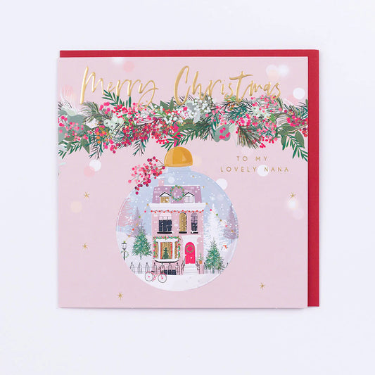 Lovely Nana Christmas Greetings Card