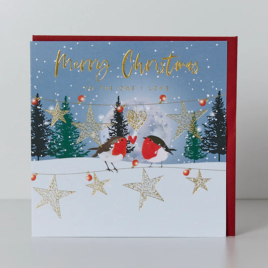 Merry Christmas To The One I Love Greetings Card