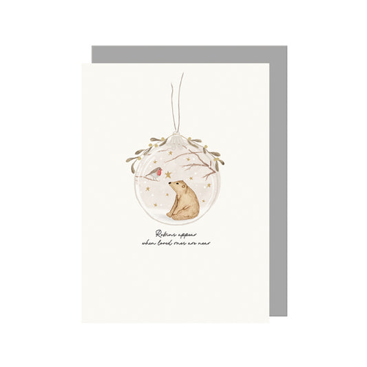 Bauble Card - Robins Appear When Loved Ones Are Near