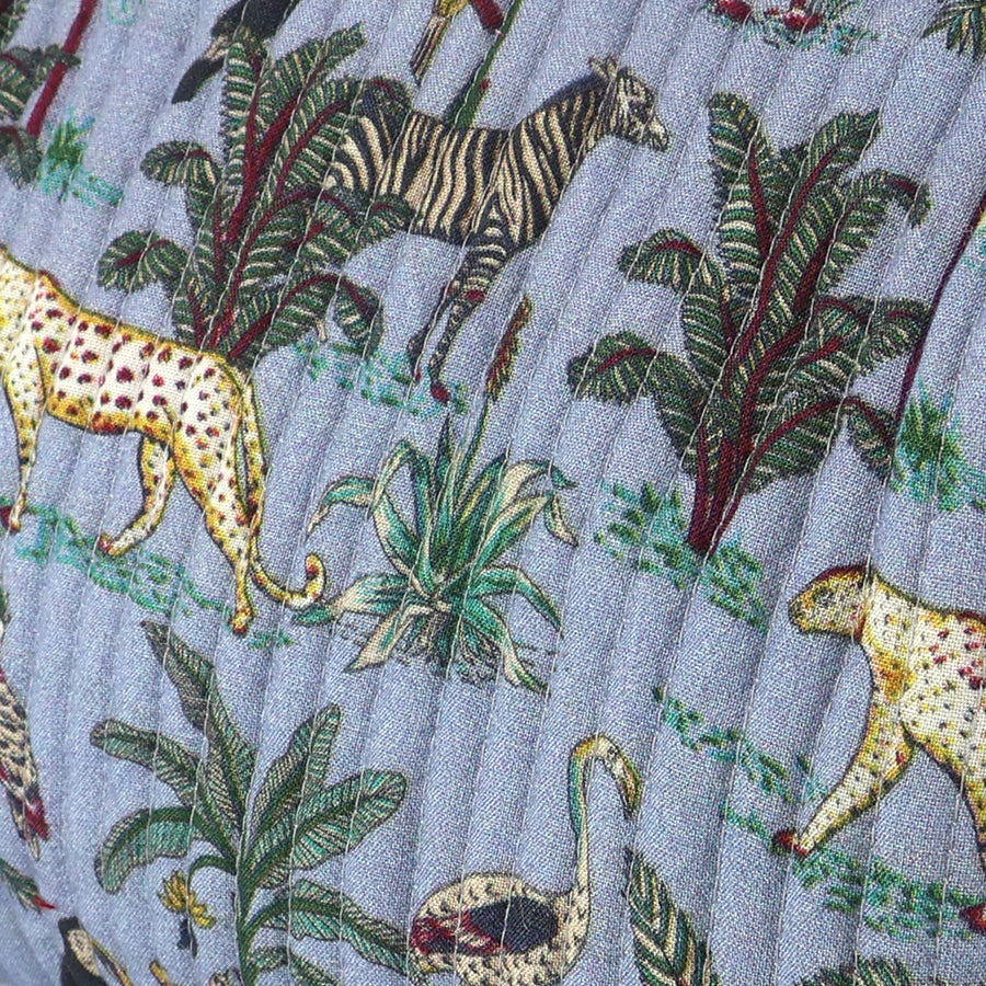 Safari Palm Print  Weekend Bag Blue