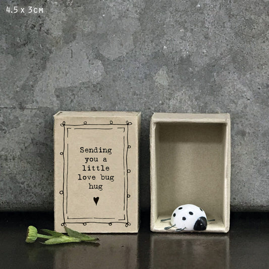 Hug Matchbox Porcelain Love Bug