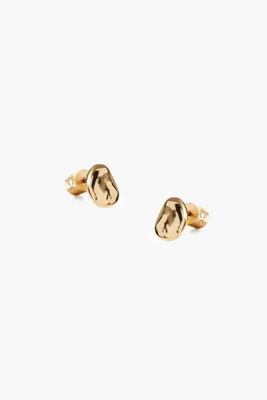 Balance Heart Stud Earrings Gold