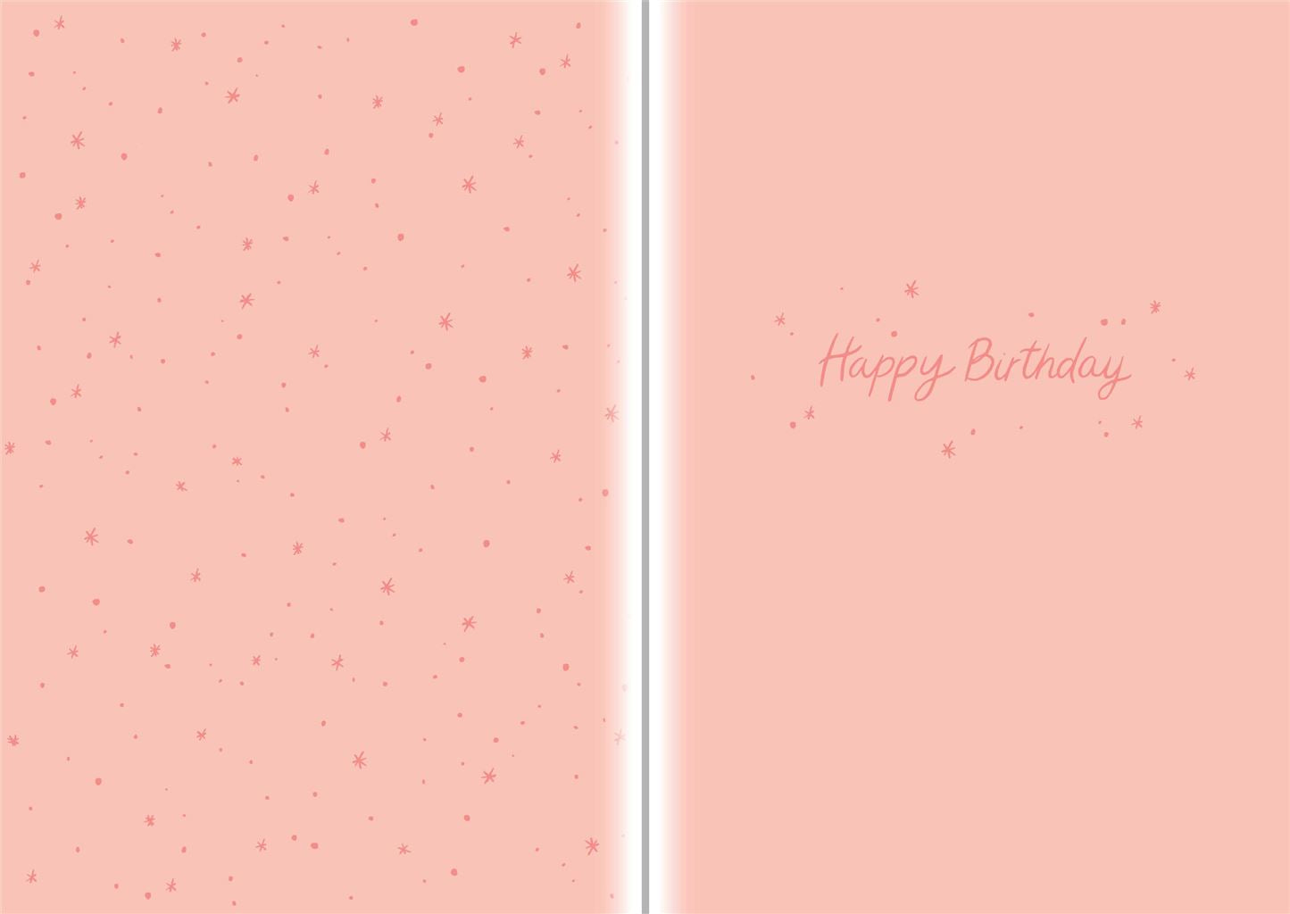 Friend Birthday Flowers Greetings Card