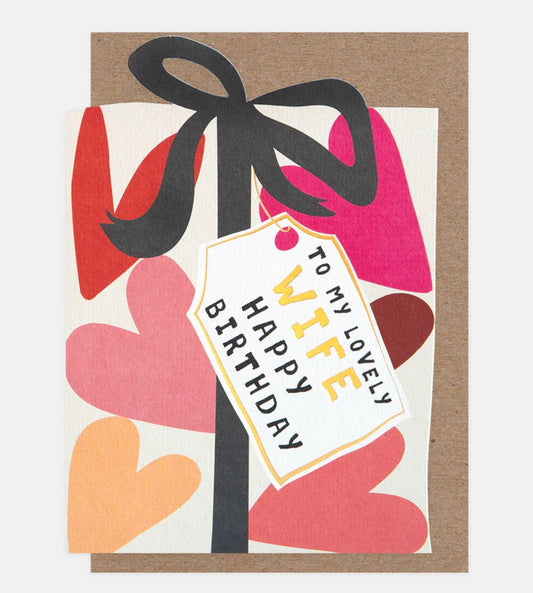 Lovely Wife Birthday Greetings Card