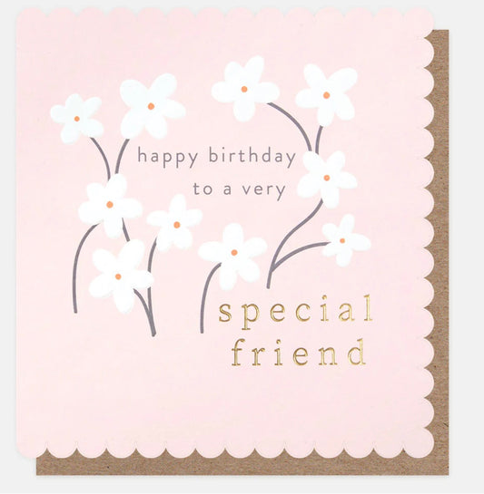 Very Special Friend Birthday Greetings Card
