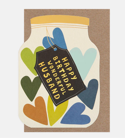 Wonderful Husband Birthday Greetings Card