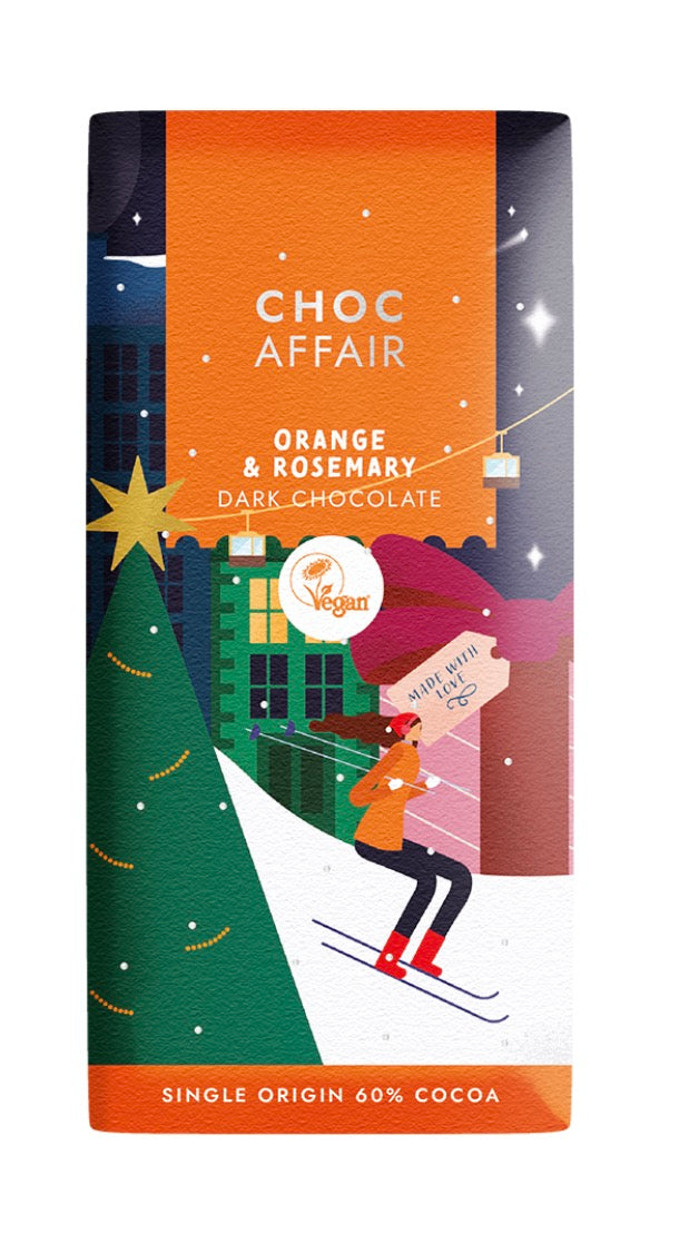 Orange & Rosemary Dark Chocolate