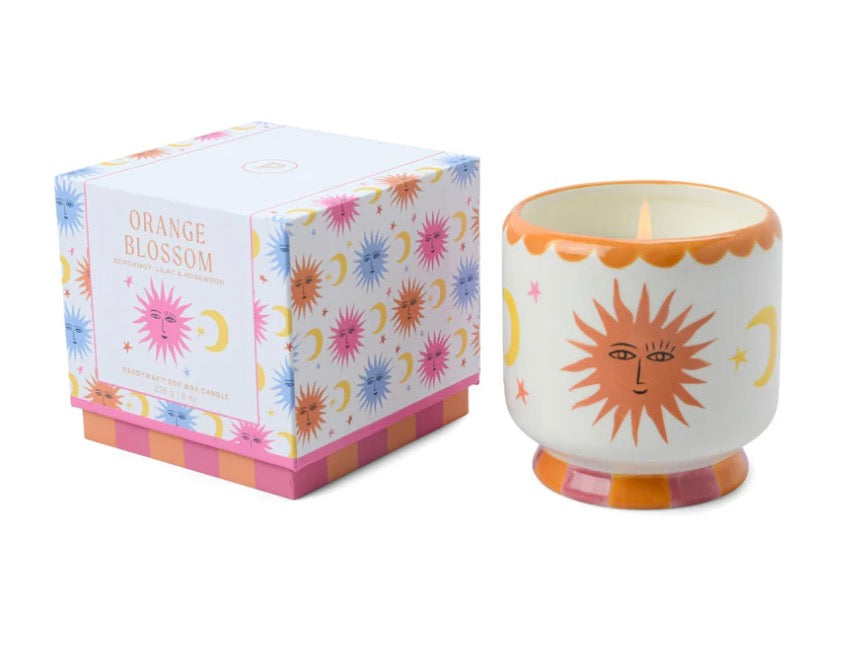 Adopo Orange Blossom Ceramic Candle