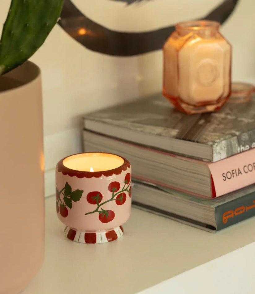 Adopo Tomato Vine Ceramic Candle