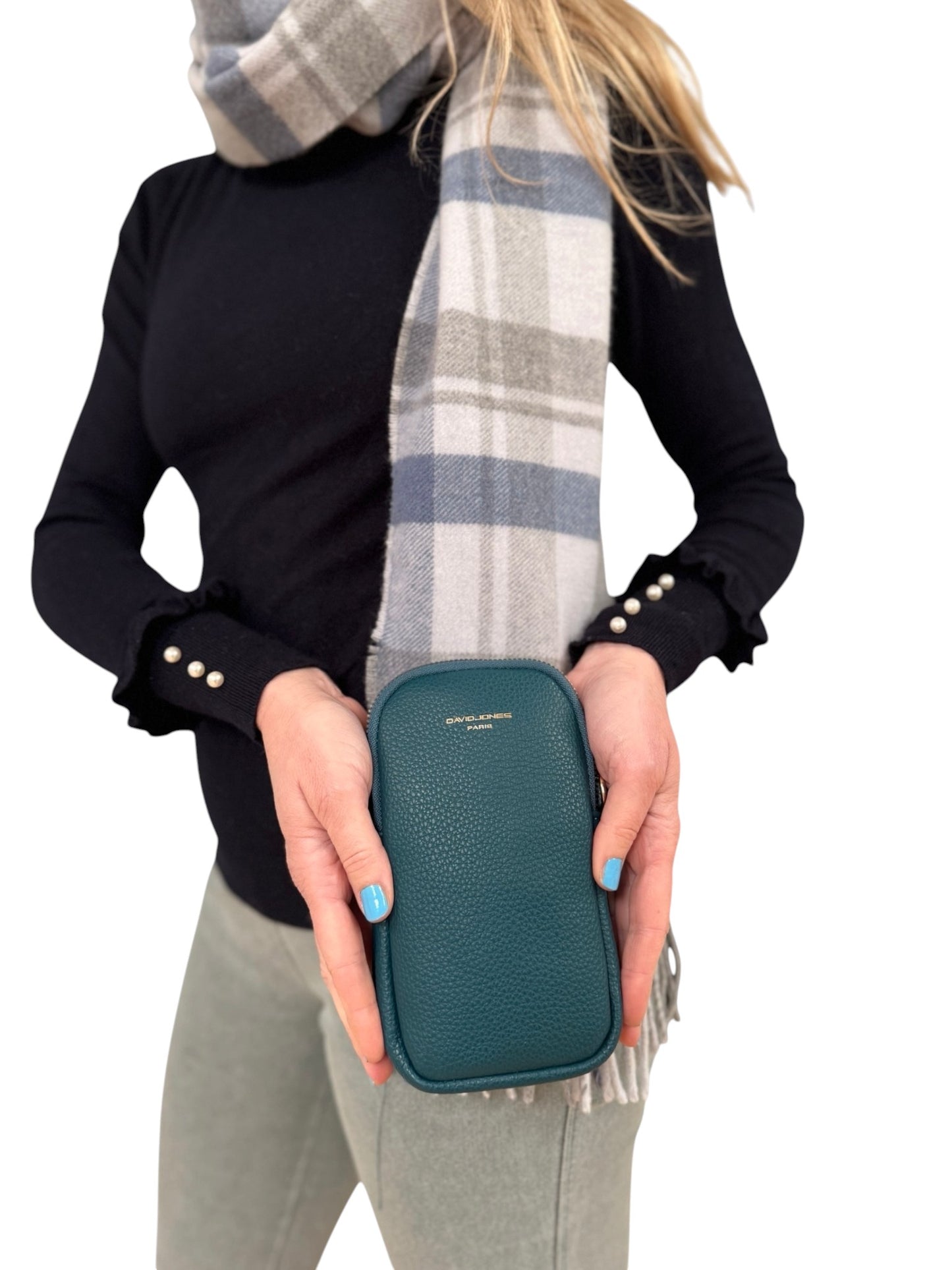 Crossbody Double Zip Phone Bag Tango Red