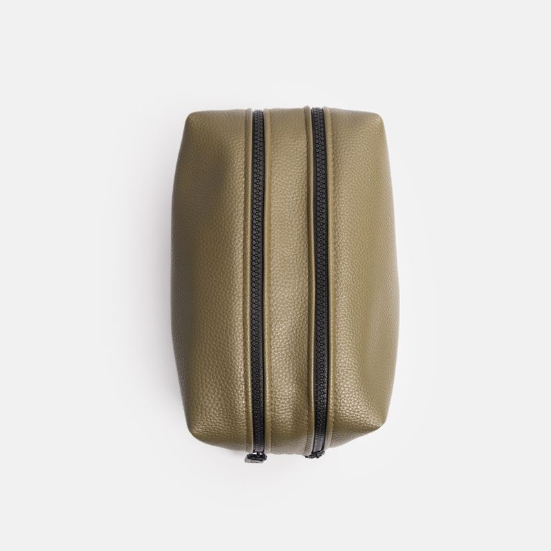 Mens Large Travel Wash Bag Olive Green
