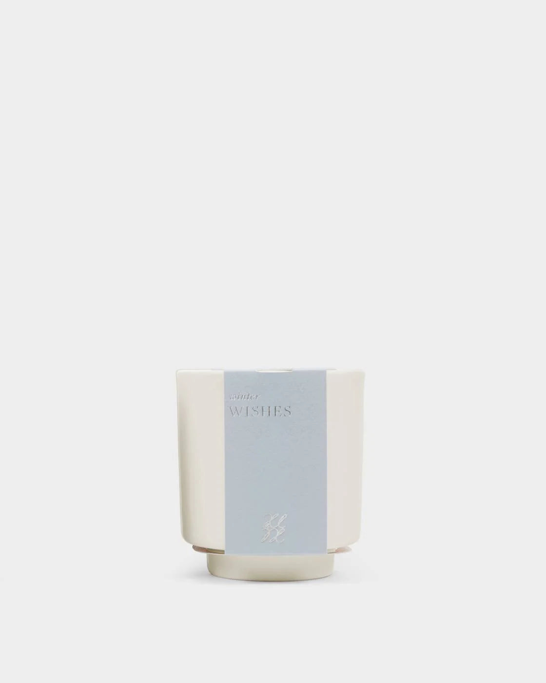 Katie Loxton Ceramic Sentiment Candle ‘Winter Wishes’ Frosted Pine & Cedarwood