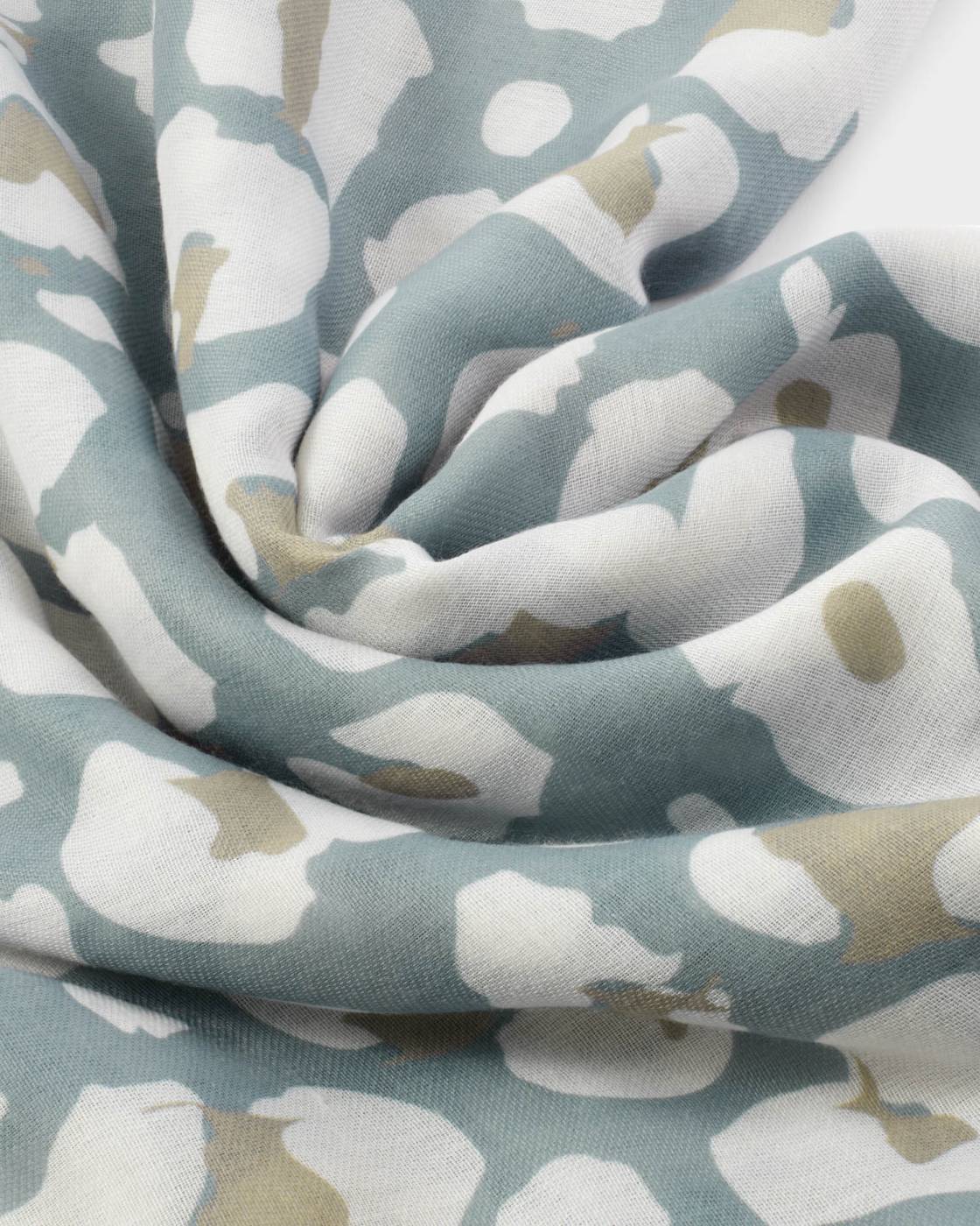 Katie Loxton Abstract Floral Print Scarf in Grey & Taupe