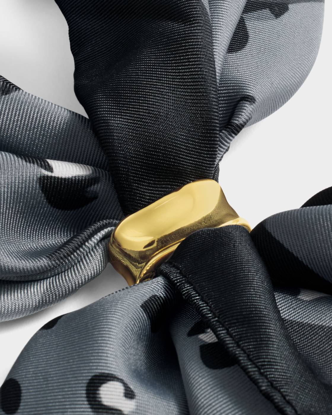 Katie Loxton Leopard Satin Multiway Scarf in Navy & Black