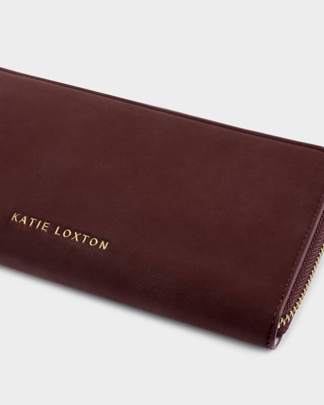Katie Loxton Suedette Purse Cherry