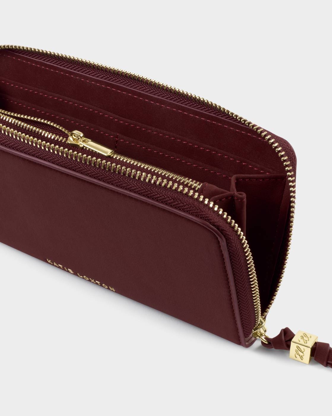 Katie Loxton Suedette Purse Cherry
