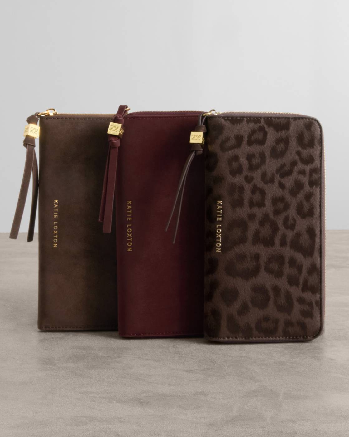 Katie Loxton Suedette Purse Cherry
