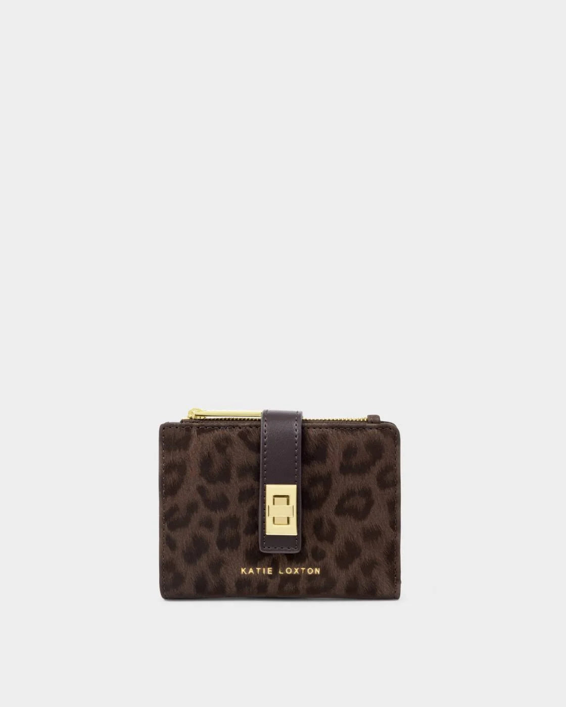 Katie Loxton Orin Twist Lock Purse Leopard