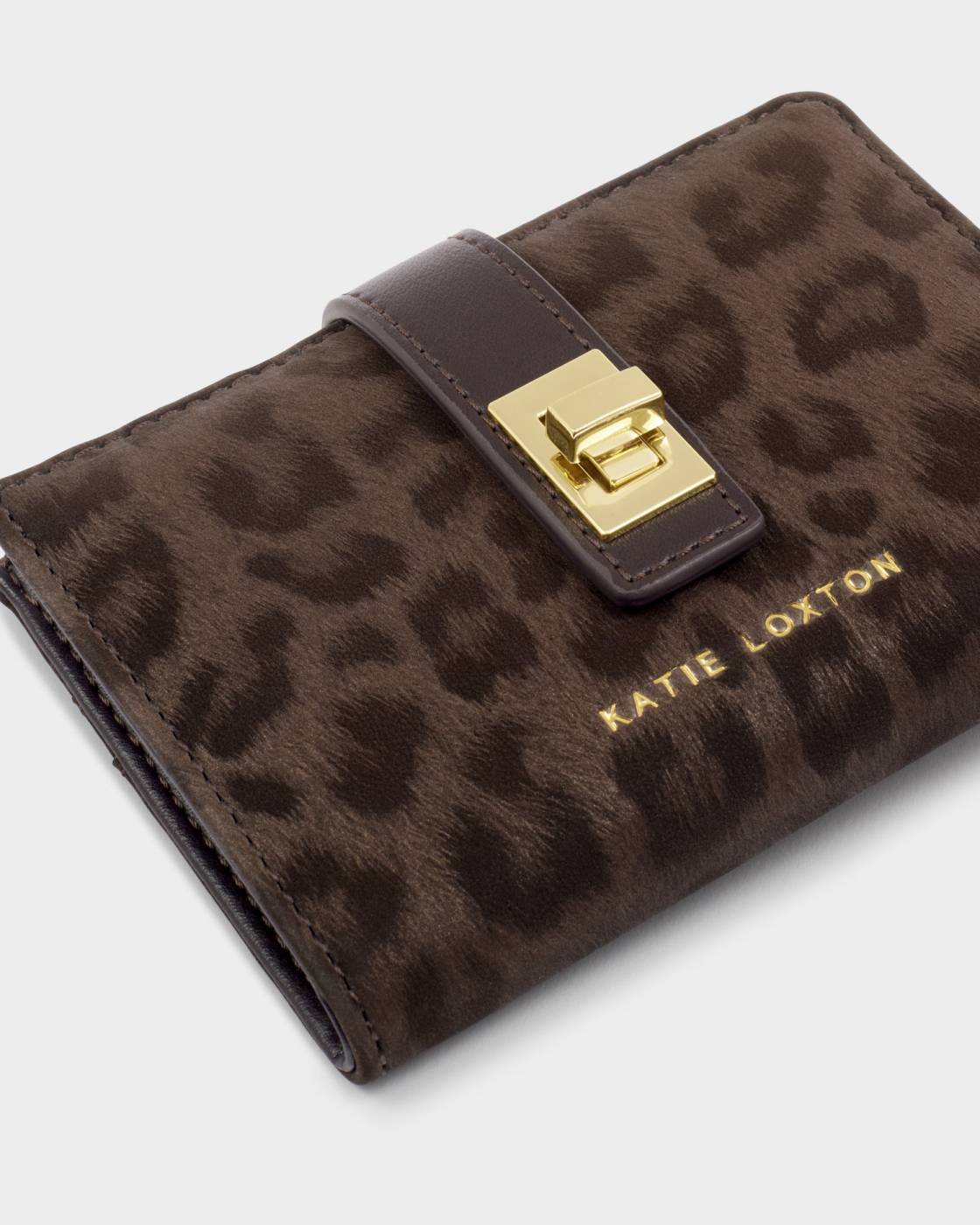 Katie Loxton Orin Twist Lock Purse Leopard